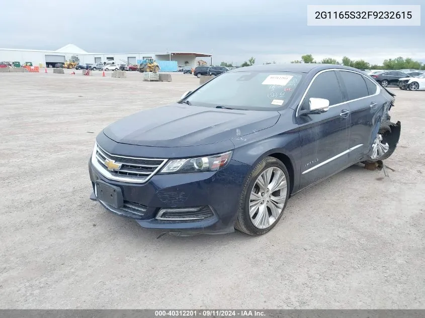 2G1165S32F9232615 2015 Chevrolet Impala Ltz