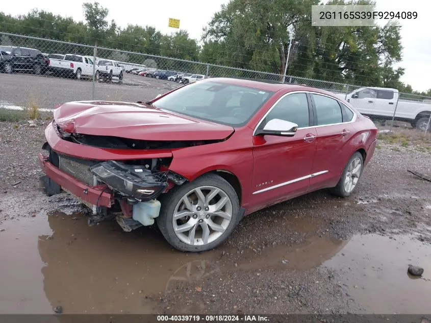 2015 Chevrolet Impala Ltz VIN: 2G1165S39F9294089 Lot: 40339719