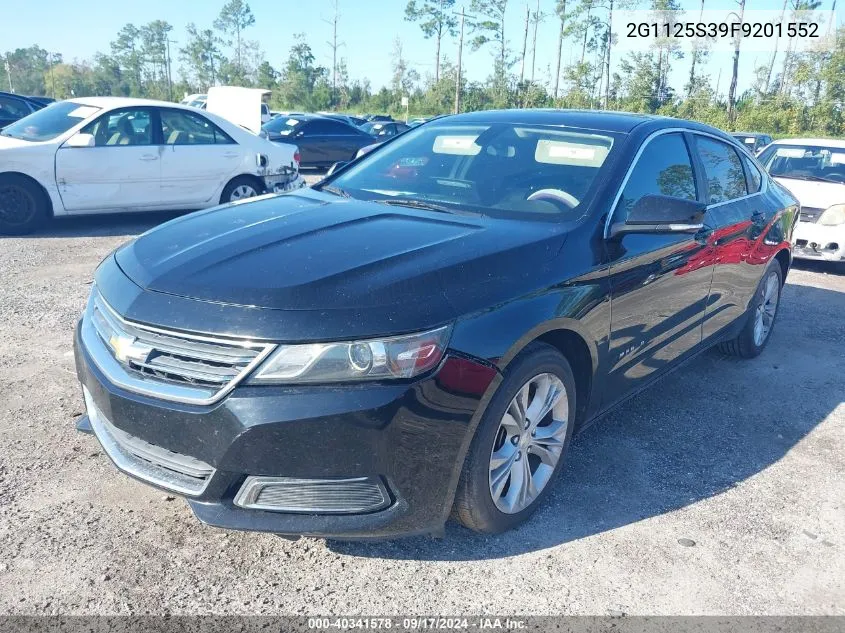 2015 Chevrolet Impala Lt VIN: 2G1125S39F9201552 Lot: 40341578