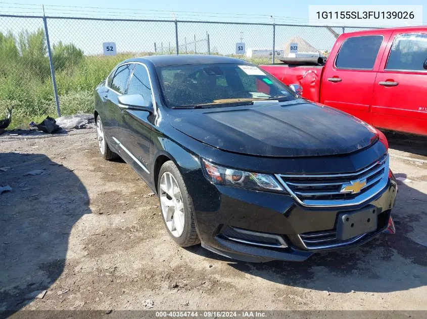 2015 Chevrolet Impala 1Lz VIN: 1G1155SL3FU139026 Lot: 40354744