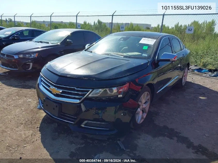 2015 Chevrolet Impala 1Lz VIN: 1G1155SL3FU139026 Lot: 40354744