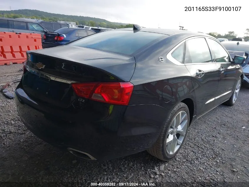 2015 Chevrolet Impala Ltz VIN: 2G1165S33F9100107 Lot: 40359282