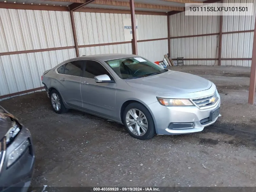 2015 Chevrolet Impala 1Lt VIN: 1G1115SLXFU101501 Lot: 40359928