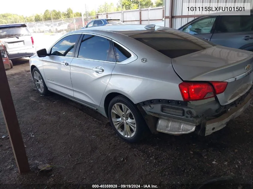 2015 Chevrolet Impala 1Lt VIN: 1G1115SLXFU101501 Lot: 40359928