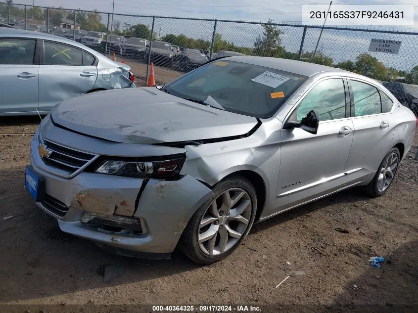 2015 Chevrolet Impala Ltz VIN: 2G1165S37F9246431 Lot: 40364325