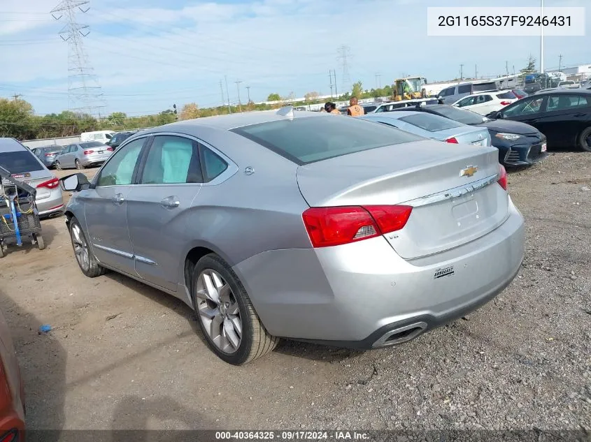 2015 Chevrolet Impala Ltz VIN: 2G1165S37F9246431 Lot: 40364325