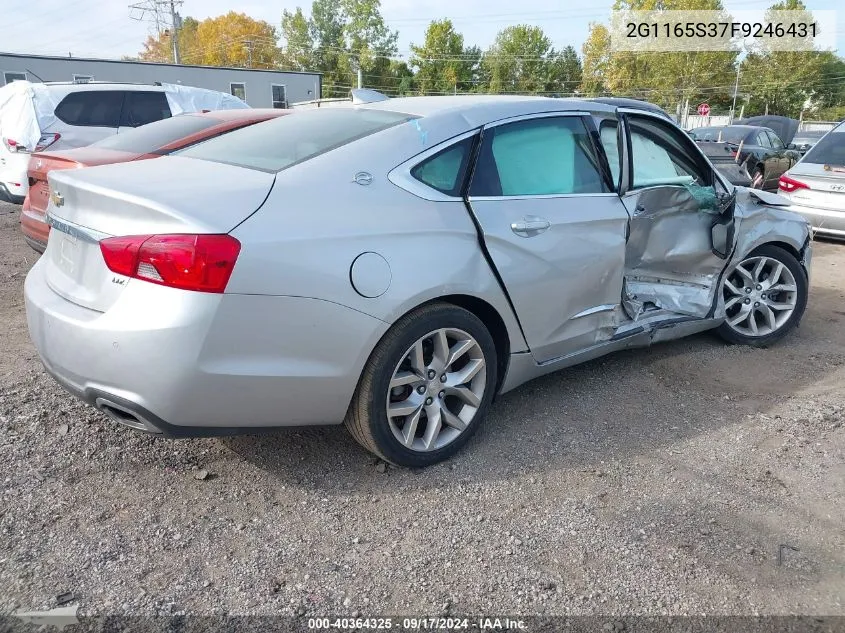 2015 Chevrolet Impala Ltz VIN: 2G1165S37F9246431 Lot: 40364325