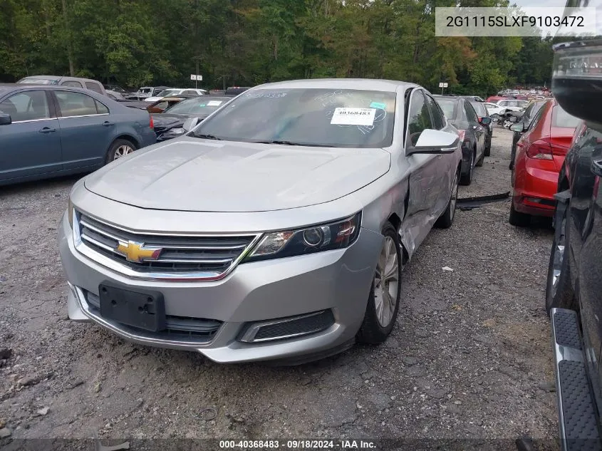 2015 Chevrolet Impala 1Lt VIN: 2G1115SLXF9103472 Lot: 40368483