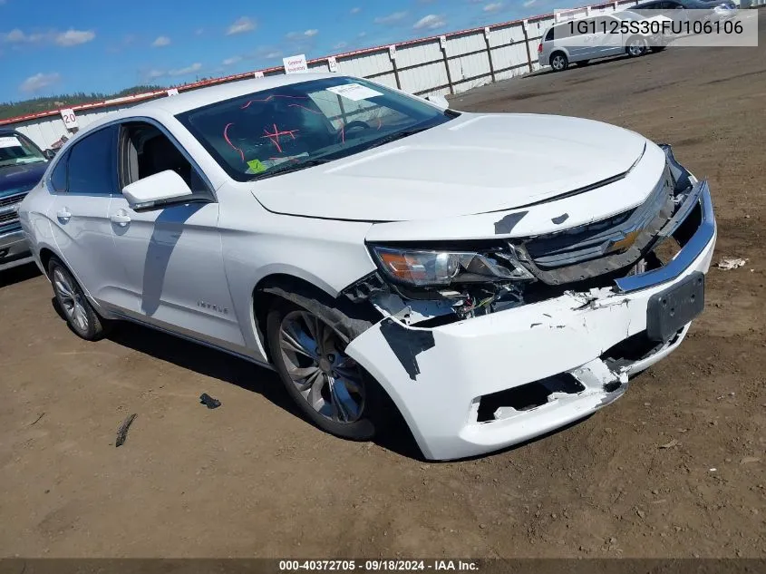 2015 Chevrolet Impala 2Lt VIN: 1G1125S30FU106106 Lot: 40372705