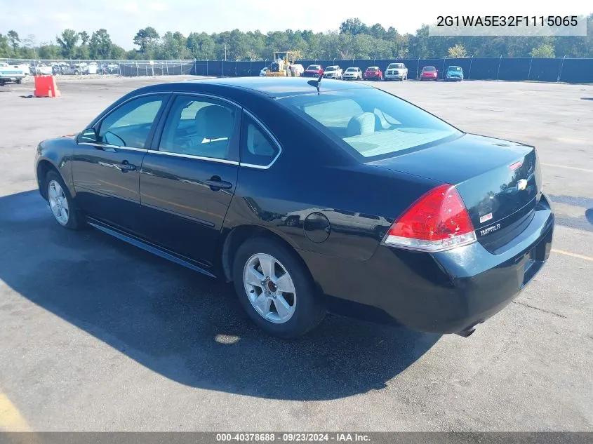 2015 Chevrolet Impala Limited Ls VIN: 2G1WA5E32F1115065 Lot: 40378688