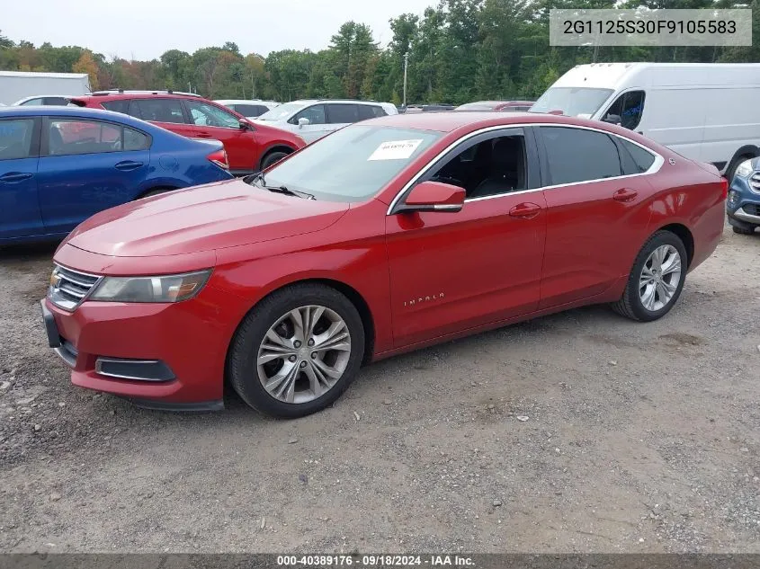 2015 Chevrolet Impala 2Lt VIN: 2G1125S30F9105583 Lot: 40389176