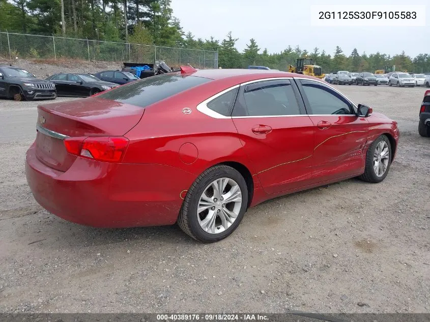 2015 Chevrolet Impala 2Lt VIN: 2G1125S30F9105583 Lot: 40389176