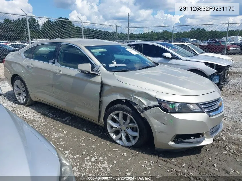 2G1125S32F9231170 2015 Chevrolet Impala 2Lt