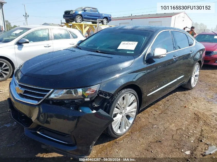 2015 Chevrolet Impala 2Lz VIN: 1G1165S30FU130152 Lot: 40403257