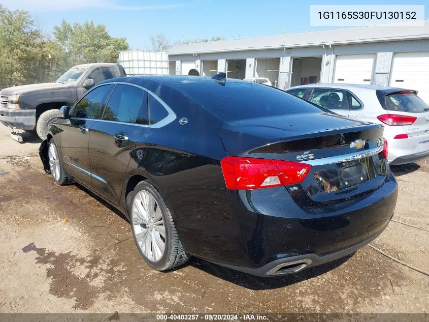 2015 Chevrolet Impala 2Lz VIN: 1G1165S30FU130152 Lot: 40403257