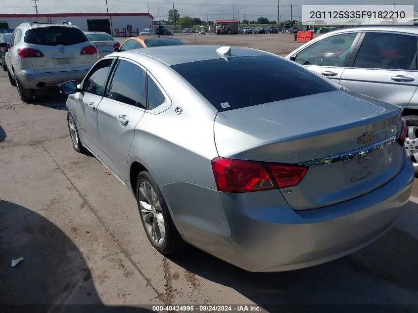 2G1125S35F9182210 2015 Chevrolet Impala 2Lt