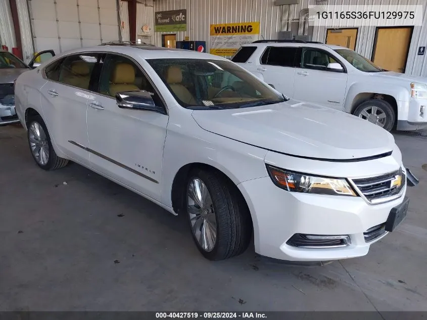 1G1165S36FU129975 2015 Chevrolet Impala 2Lz