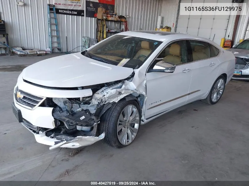 1G1165S36FU129975 2015 Chevrolet Impala 2Lz