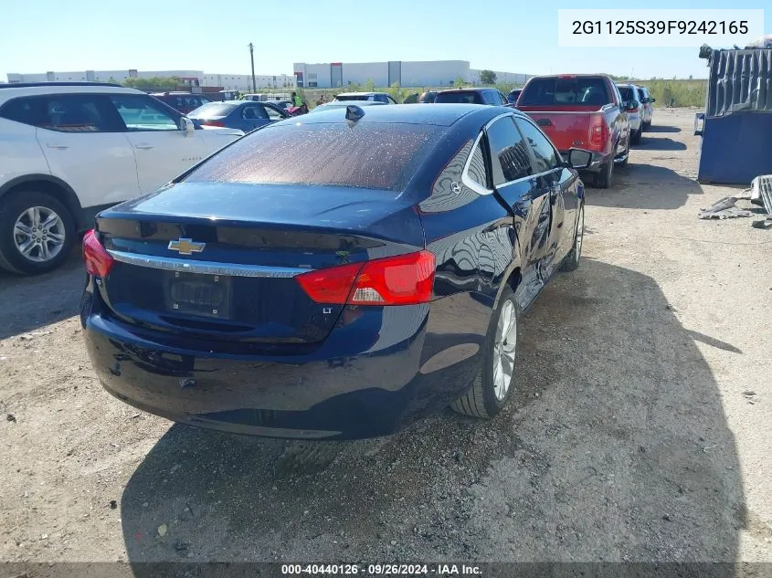 2015 Chevrolet Impala Lt VIN: 2G1125S39F9242165 Lot: 40440126