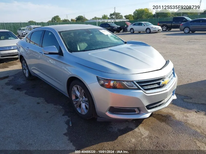 2015 Chevrolet Impala 2Lt VIN: 2G1125S35F9208739 Lot: 40458220