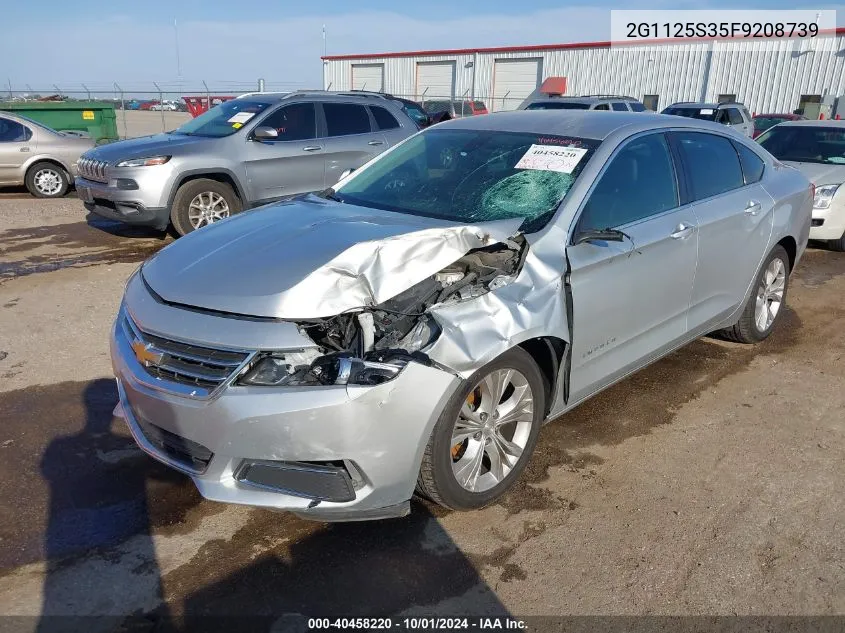 2015 Chevrolet Impala 2Lt VIN: 2G1125S35F9208739 Lot: 40458220