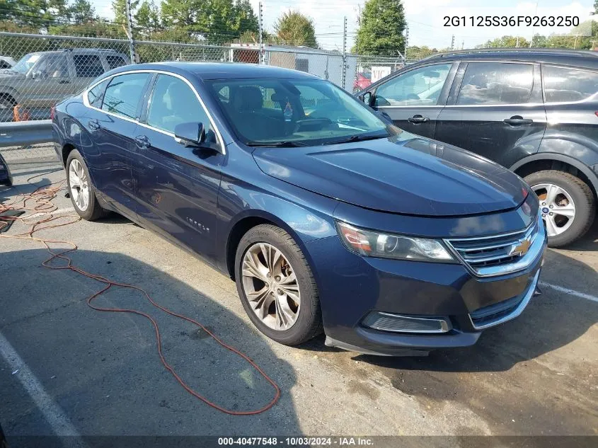 2015 Chevrolet Impala Lt VIN: 2G1125S36F9263250 Lot: 40477548