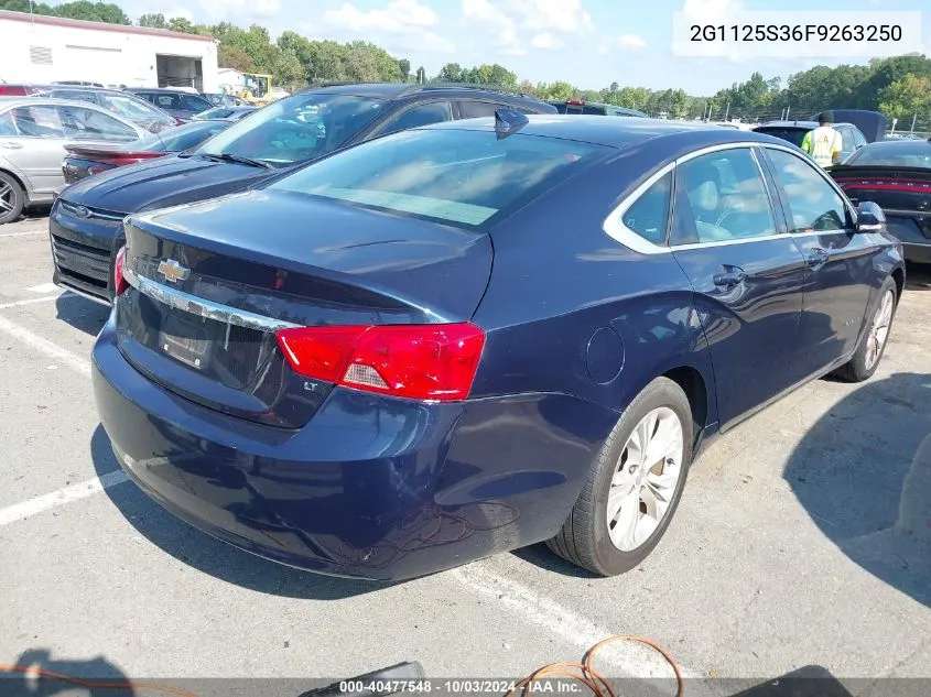 2015 Chevrolet Impala Lt VIN: 2G1125S36F9263250 Lot: 40477548