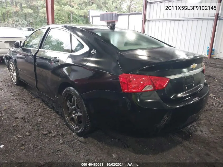 2G11X5SL3F9102145 2015 Chevrolet Impala 1Fl