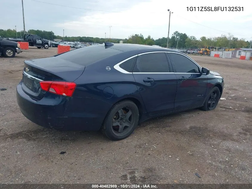 1G11Z5SL8FU132531 2015 Chevrolet Impala Ls