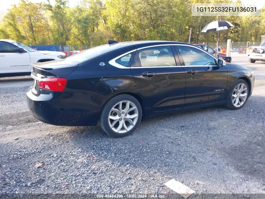 1G1125S32FU136031 2015 Chevrolet Impala 2Lt