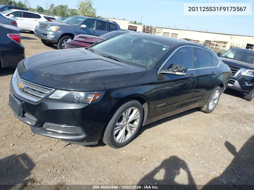 2G1125S31F9173567 2015 Chevrolet Impala 2Lt