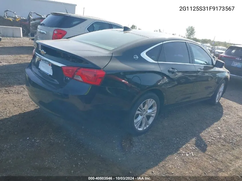 2G1125S31F9173567 2015 Chevrolet Impala 2Lt