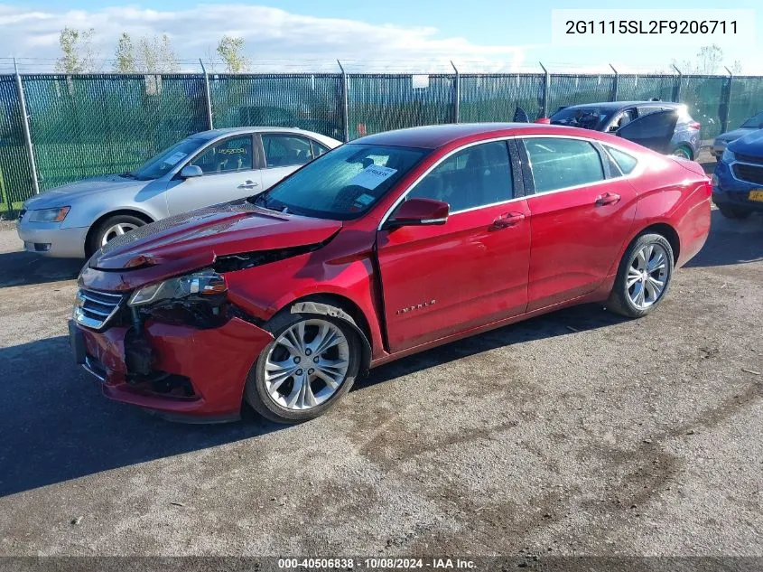 2015 Chevrolet Impala Lt VIN: 2G1115SL2F9206711 Lot: 40506838