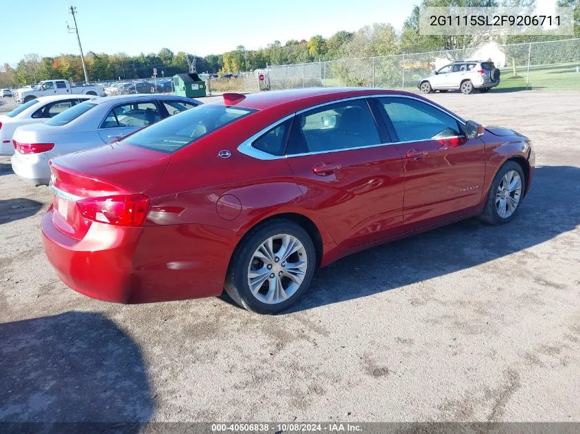 2015 Chevrolet Impala Lt VIN: 2G1115SL2F9206711 Lot: 40506838