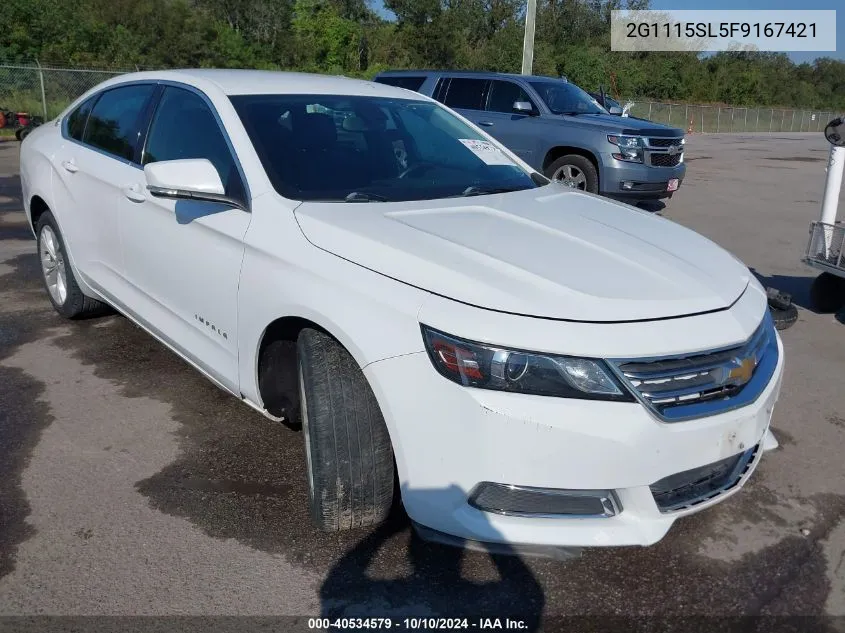 2G1115SL5F9167421 2015 Chevrolet Impala 1Lt