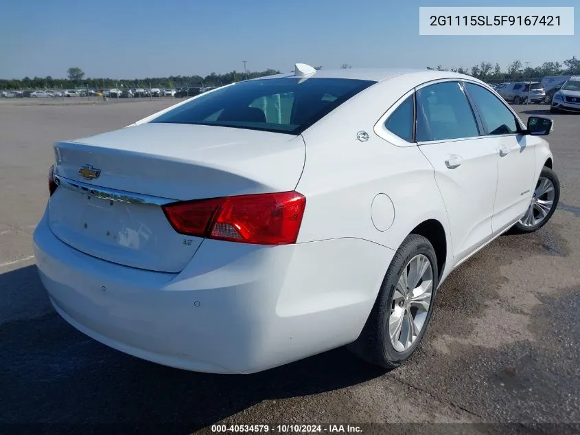 2G1115SL5F9167421 2015 Chevrolet Impala 1Lt