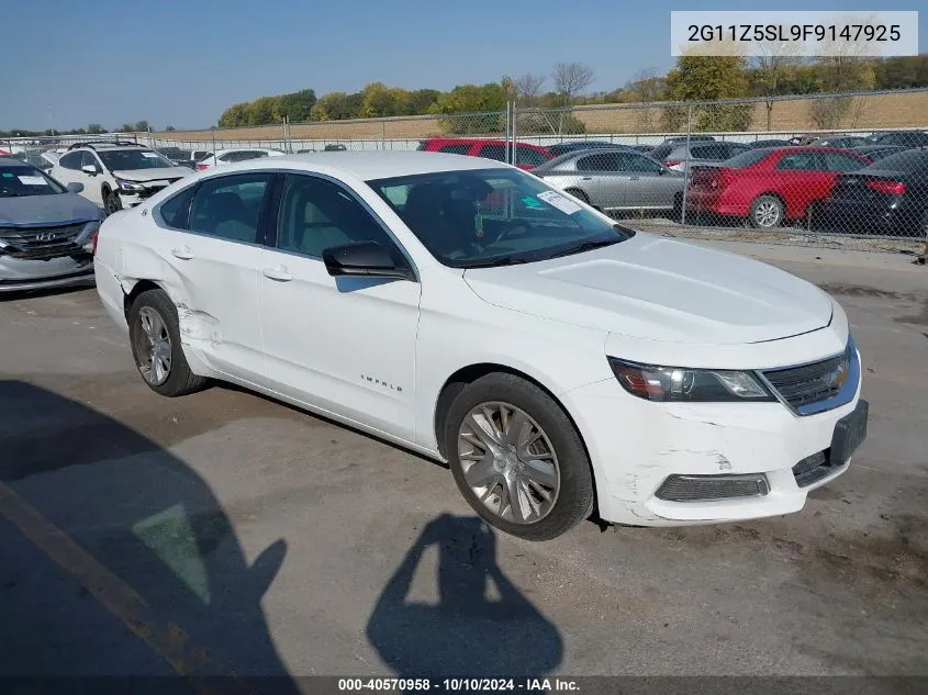 2G11Z5SL9F9147925 2015 Chevrolet Impala Ls