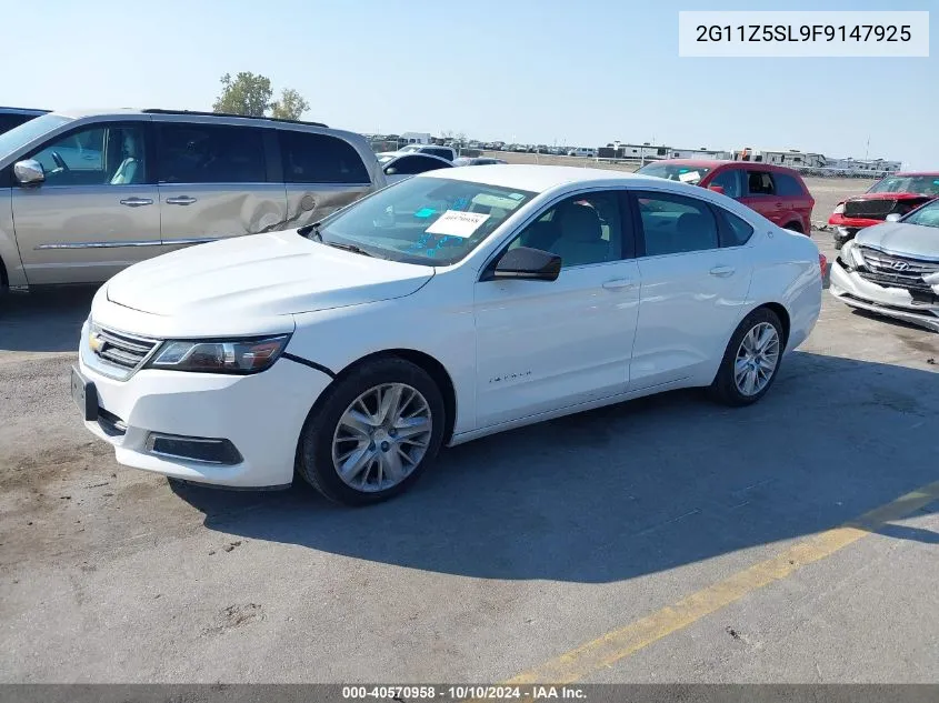 2G11Z5SL9F9147925 2015 Chevrolet Impala Ls