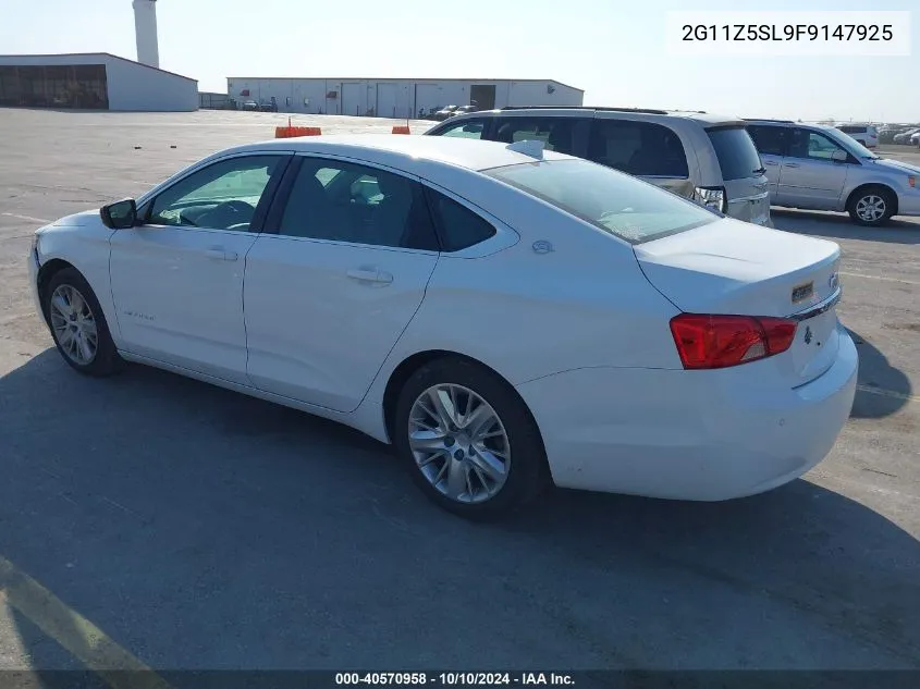 2G11Z5SL9F9147925 2015 Chevrolet Impala Ls