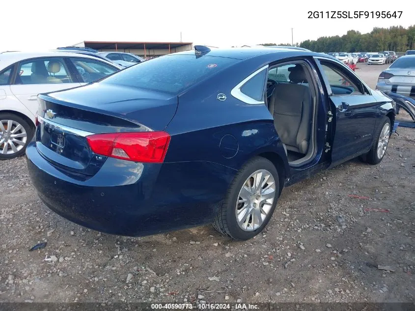 2015 Chevrolet Impala Ls VIN: 2G11Z5SL5F9195647 Lot: 40590773