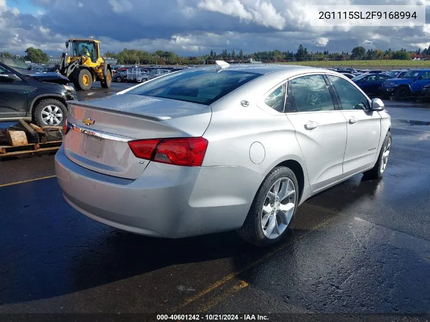 2015 Chevrolet Impala 1Lt VIN: 2G1115SL2F9168994 Lot: 40601242