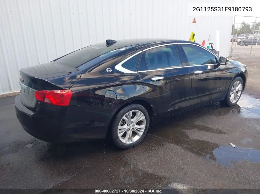 2015 Chevrolet Impala 2Lt VIN: 2G1125S31F9180793 Lot: 40682727