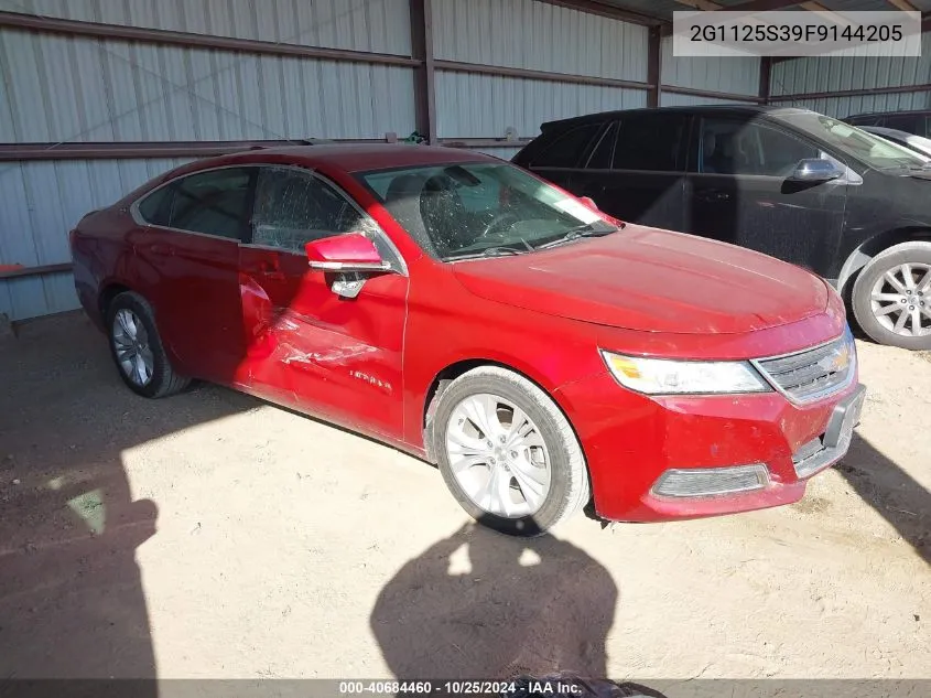 2015 Chevrolet Impala 2Lt VIN: 2G1125S39F9144205 Lot: 40684460