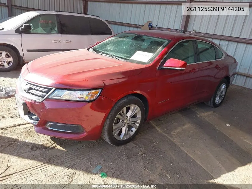 2015 Chevrolet Impala 2Lt VIN: 2G1125S39F9144205 Lot: 40684460