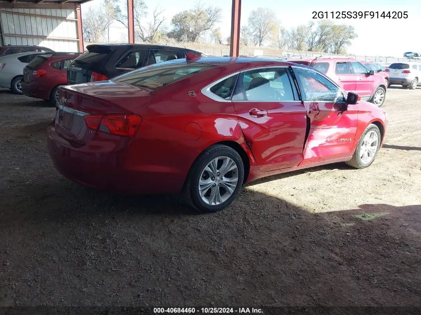 2015 Chevrolet Impala 2Lt VIN: 2G1125S39F9144205 Lot: 40684460