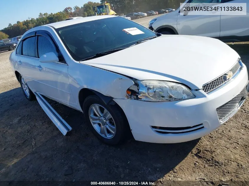 2015 Chevrolet Impala Limited Ls VIN: 2G1WA5E34F1133843 Lot: 40686840