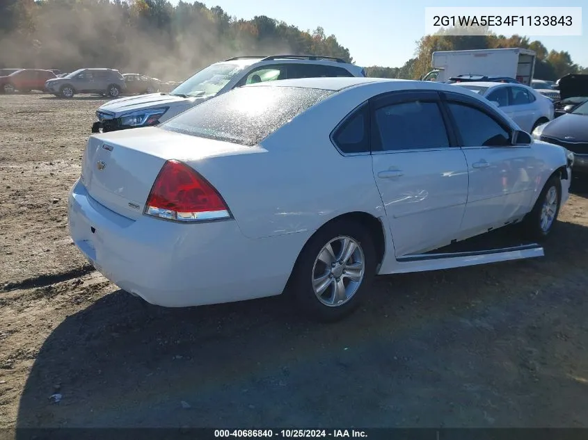 2G1WA5E34F1133843 2015 Chevrolet Impala Limited Ls