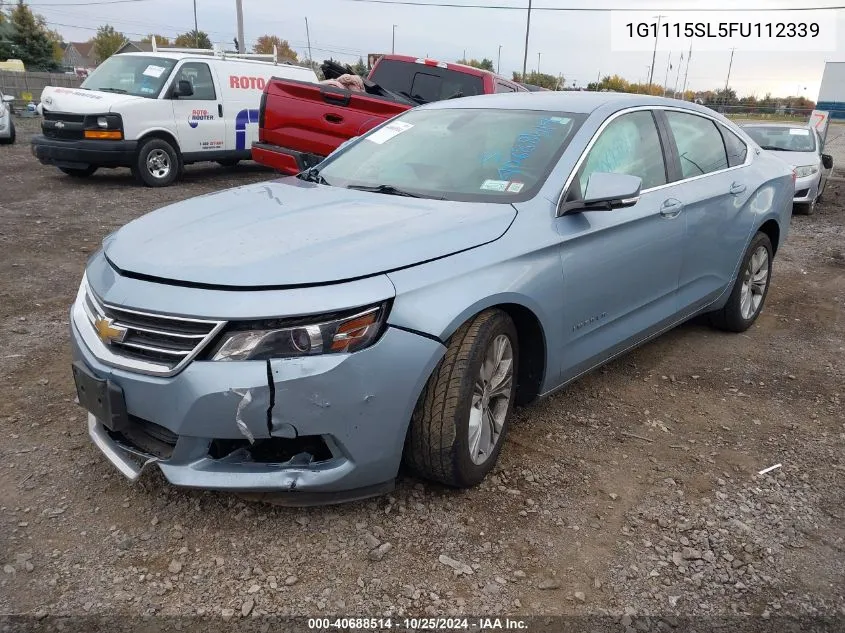 2015 Chevrolet Impala 1Lt VIN: 1G1115SL5FU112339 Lot: 40688514