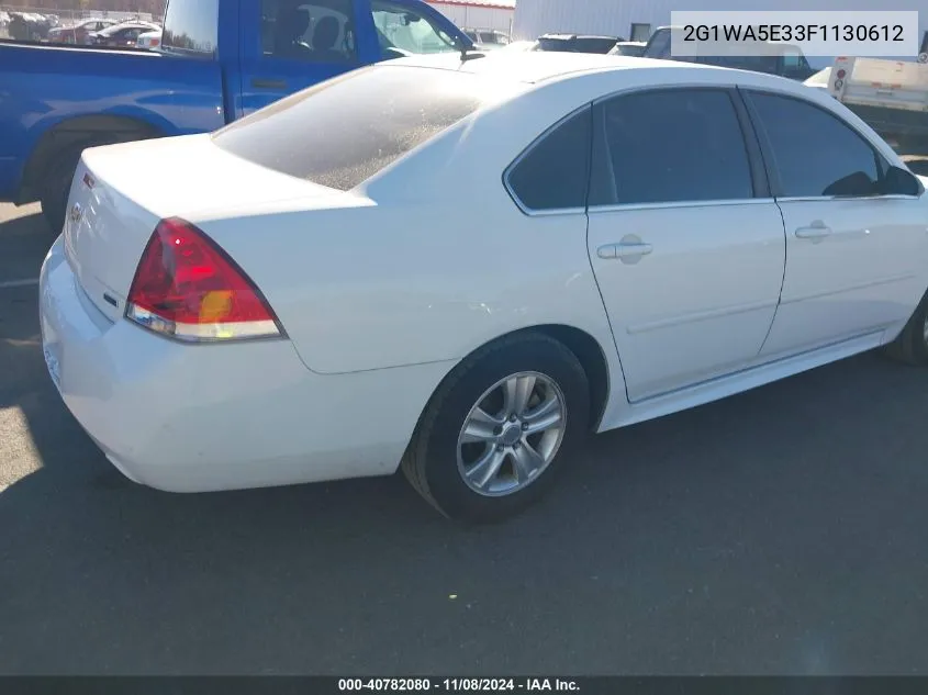 2G1WA5E33F1130612 2015 Chevrolet Impala Limited Ls