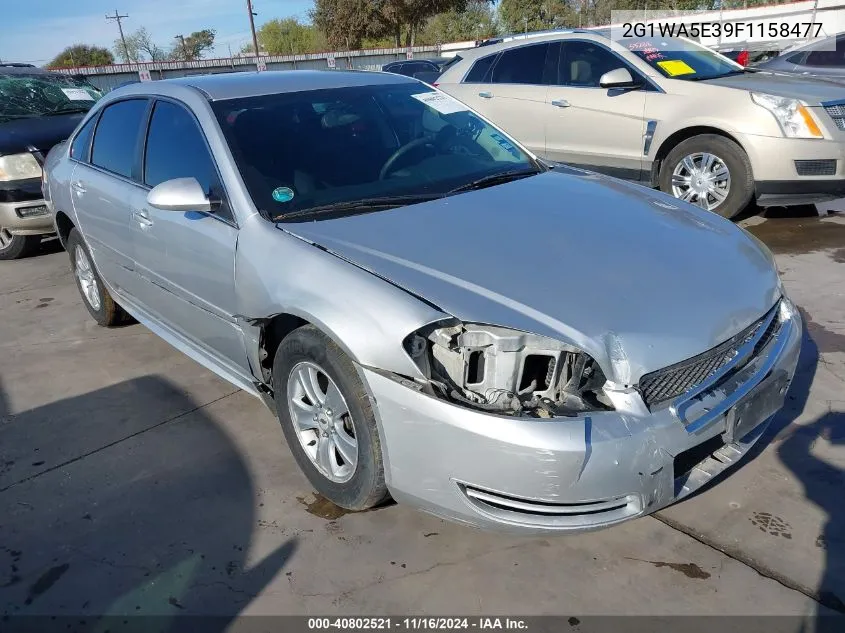 2015 Chevrolet Impala Limited Ls VIN: 2G1WA5E39F1158477 Lot: 40802521